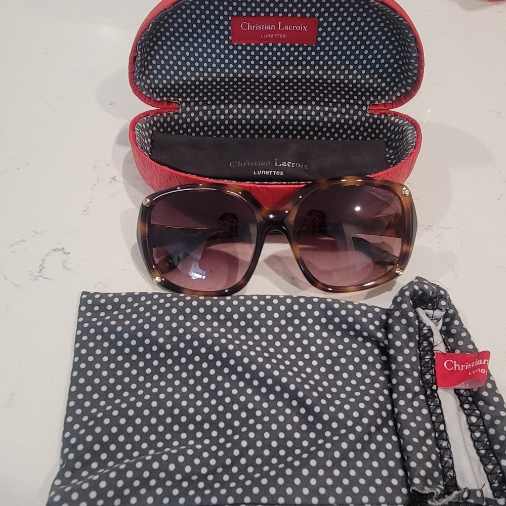 Christian Lacroix Tortoise Shell Sunglasses